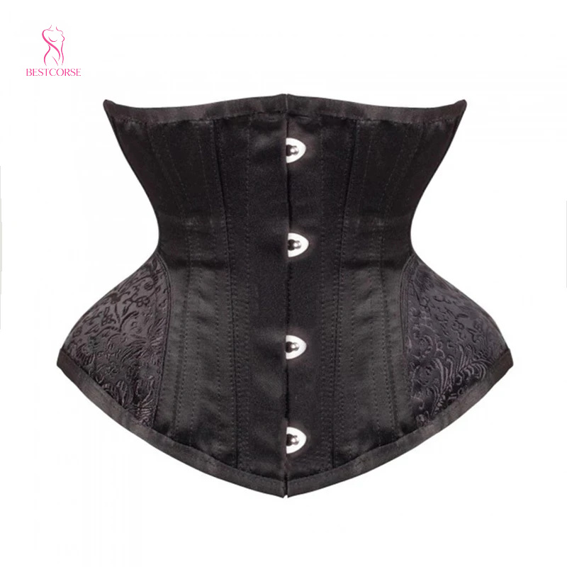 Corset gothique noir XXS à cou - Boning Corset Steel avis et prix